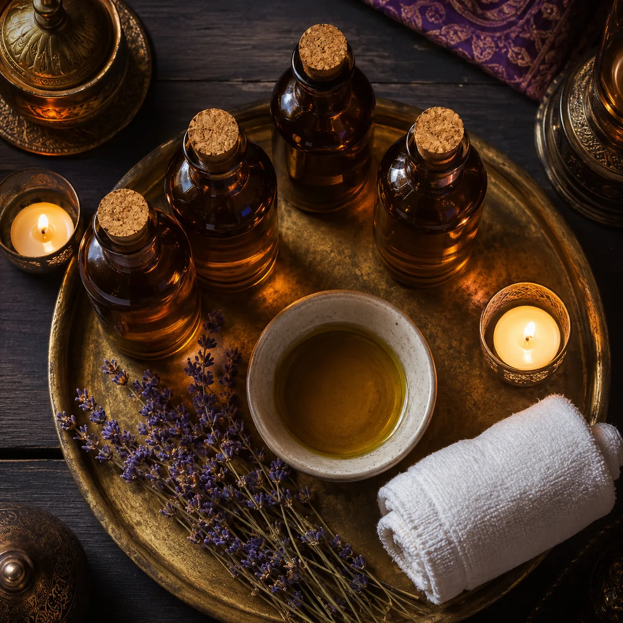 Aromaterapi yağ tepsisi — Lila Spa, Avcılar misafirlerine hizmet veren salon