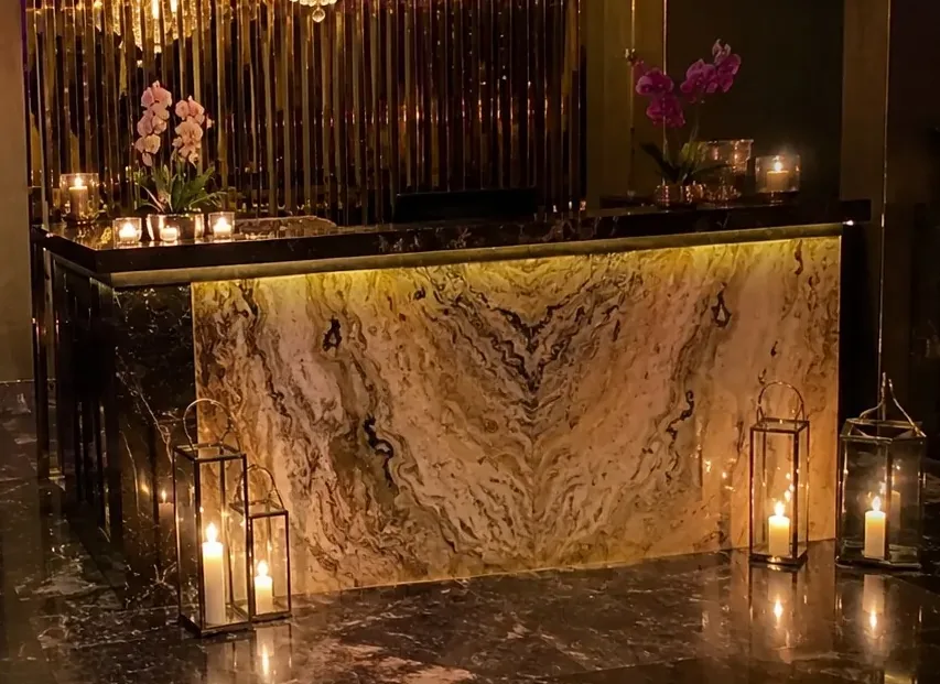 Resepsiyon karşılama alanı — Lila Spa, Avcılar misafirlerine hizmet veren salon