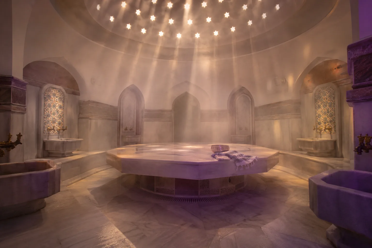 Türk hamamı göbek taşı — Lila Spa, Avcılar misafirlerine hizmet veren salon